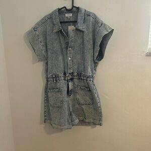Anniewear Light Blue Denim Top